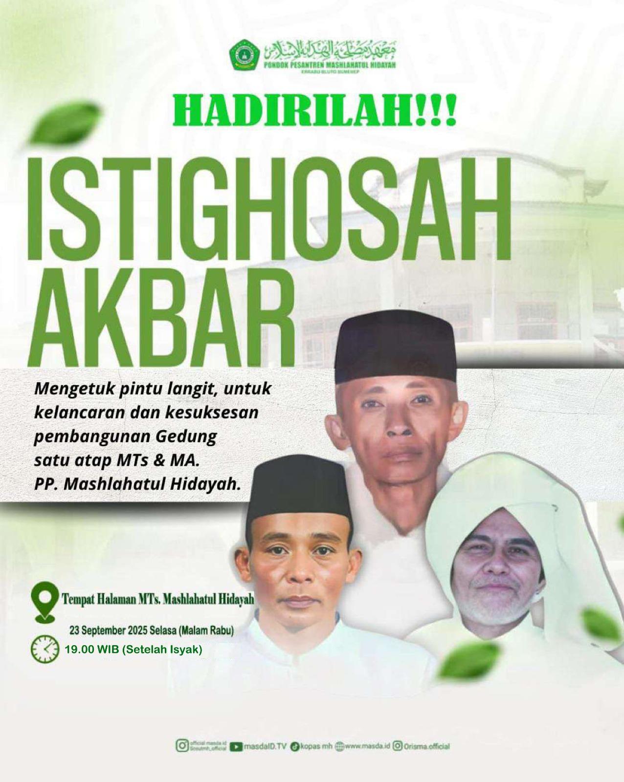 Ponpes Mashlahatul Hidayah Gelar Istighasah Akbar untuk Kesuksesan Pembangunan Gedung Baru