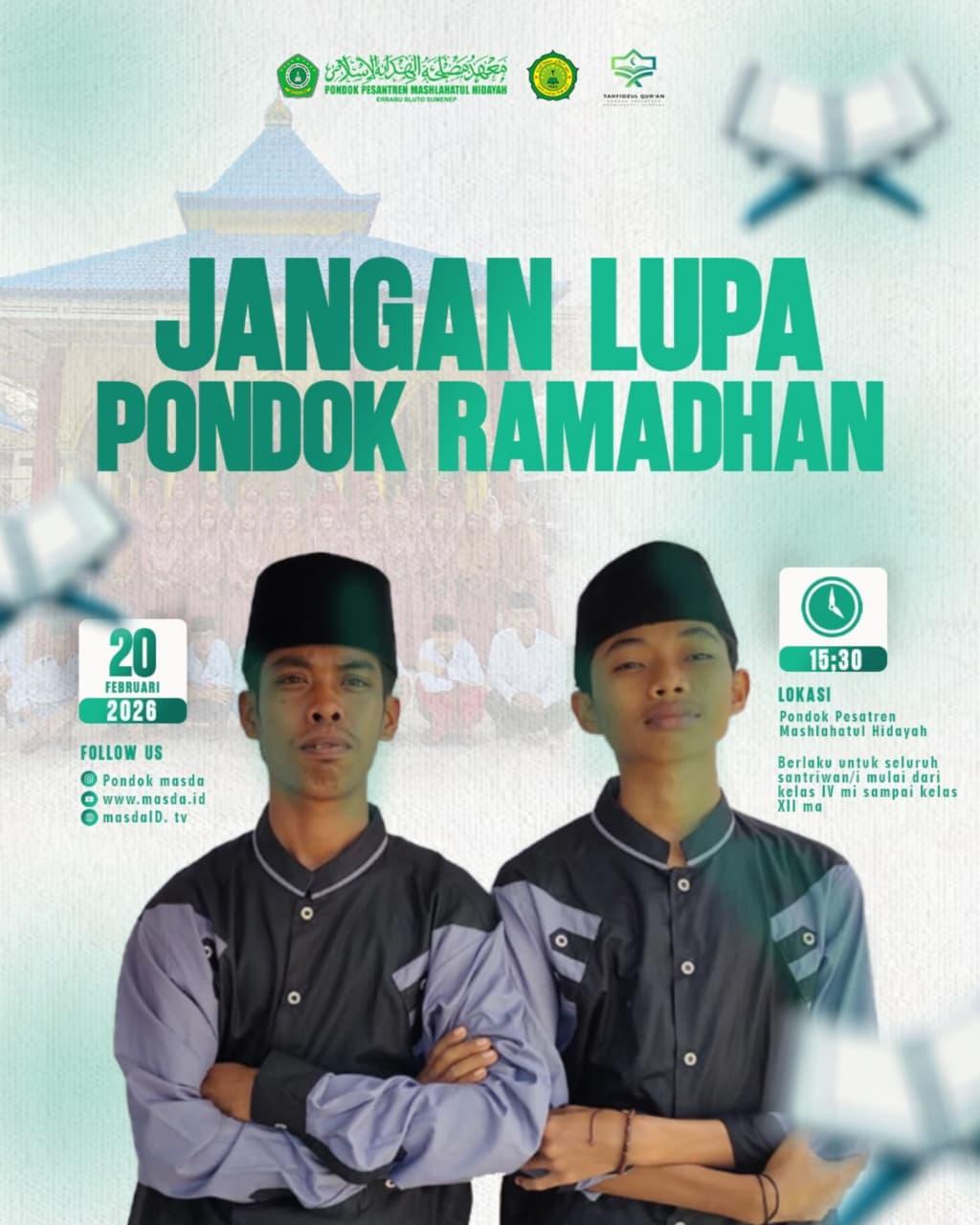 Santri Masda Siap Ikuti Kegiatan Pondok Ramadhan 2026